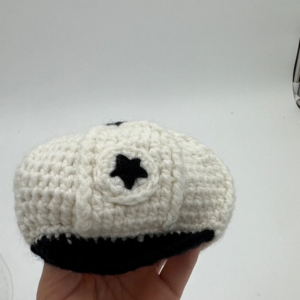Handmade Crochet Baby Hat and Booties Set